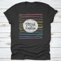 Think Positive Inspiring And Motivational Quote Design T-Shirt
