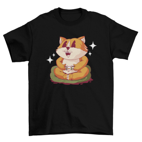 Corgi dog gamer t-shirt design