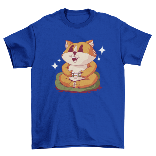 Corgi dog gamer t-shirt design