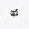 Invest In Yourself Modern Calligraphy Design for Sweatshirt